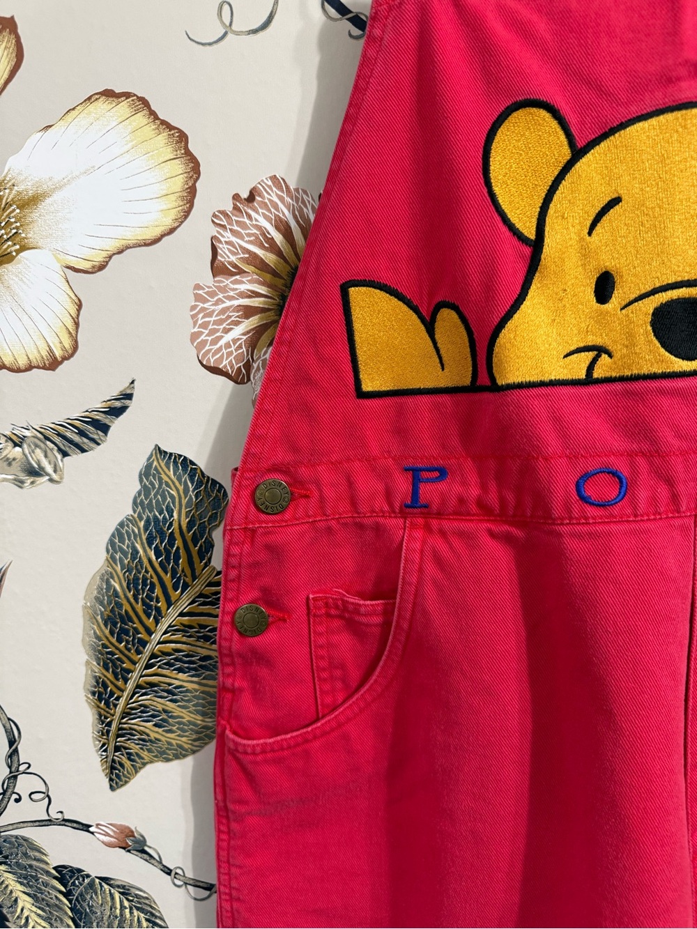Vintage Disney Catalog Collection Winnie the Pooh Denim Overalls Sz M - Picture 2 of 9